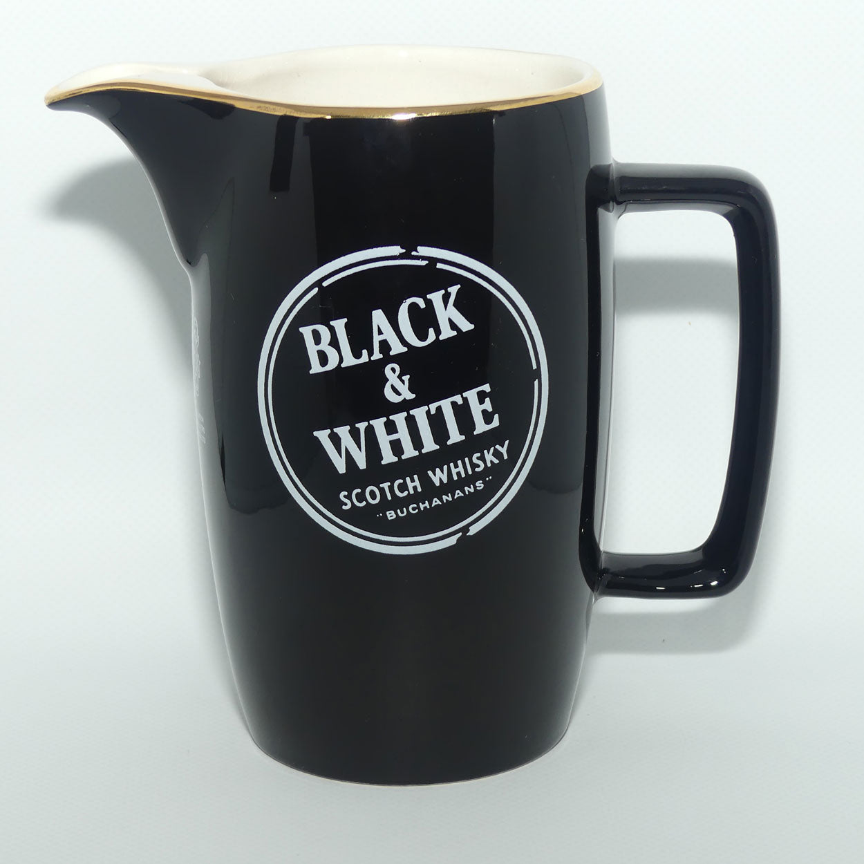 Wade PDM Black and White Scotch Whisky water jug | Buchanans