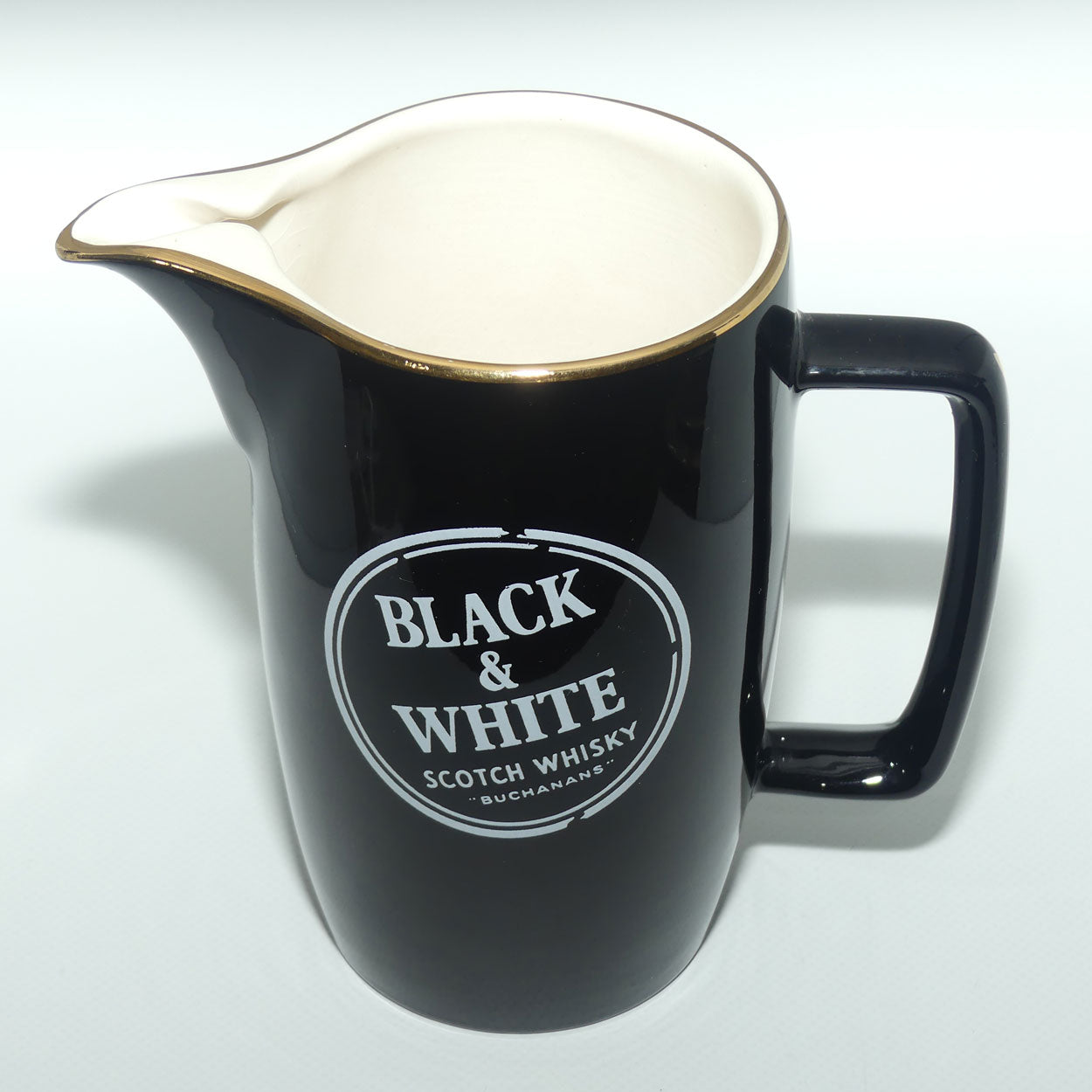 Wade PDM Black and White Scotch Whisky water jug | Buchanans