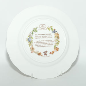 Royal Doulton Brambly Hedge Giftware | Recipe Collection | Blackberry Sorbet plate | 20cm