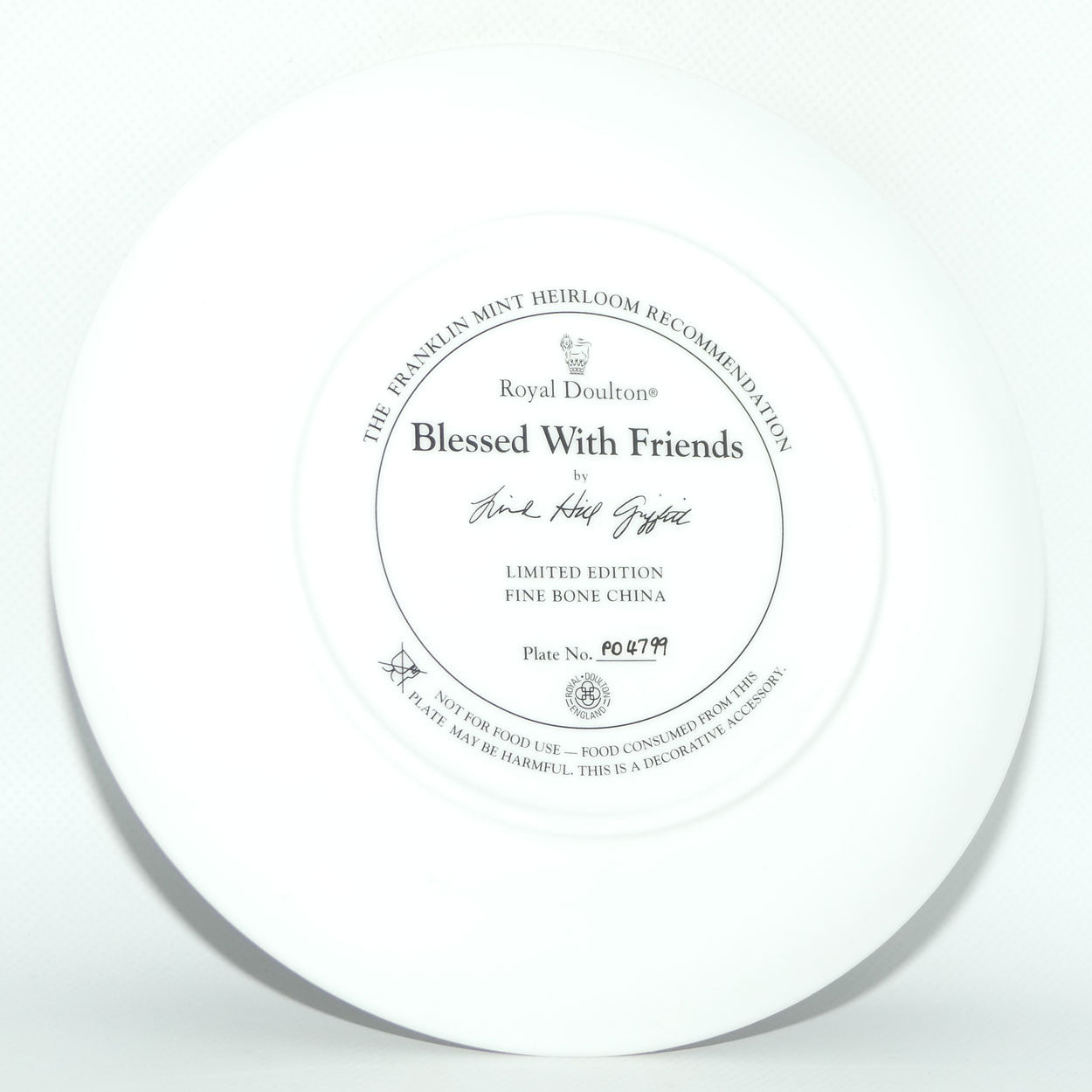 Royal Doulton Teddies plate by Linda Hill Griffith | Blessed with Friends