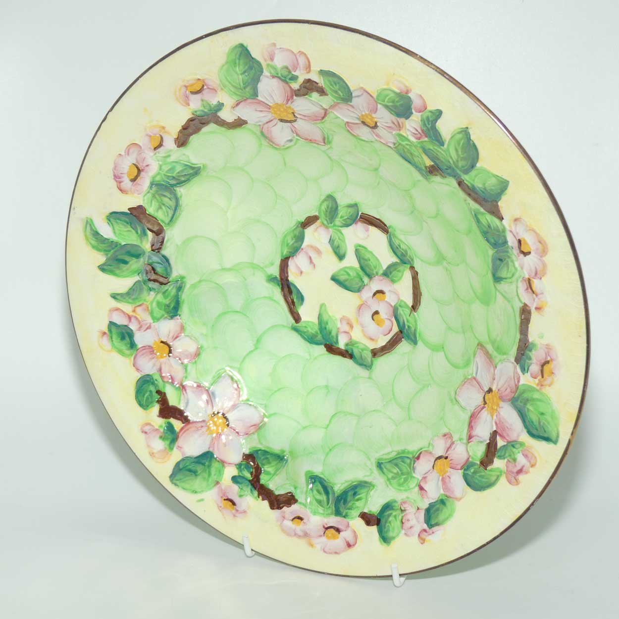 Maling bowl Embossed Blossom Bough Green 6564