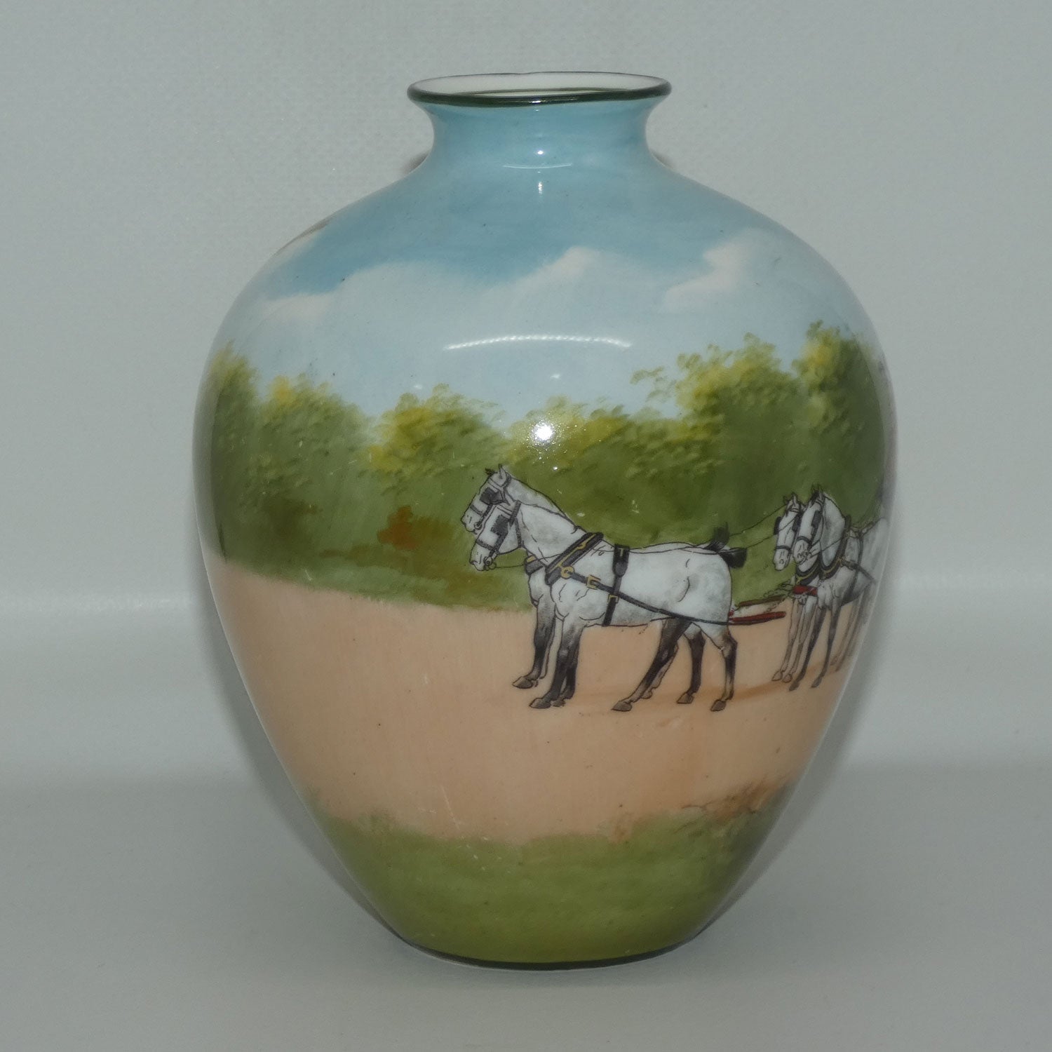 Royal Doulton Blue Sky | Coaching Days bulbous vase