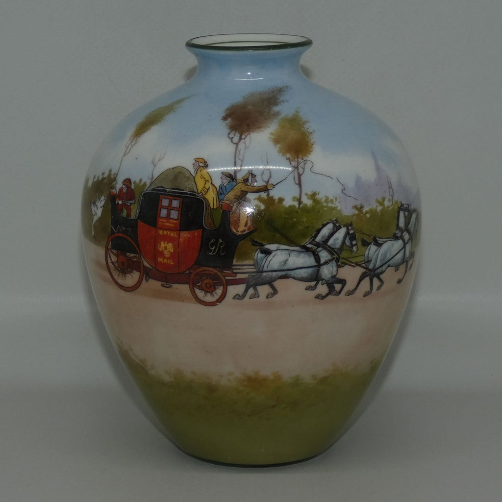 royal-doulton-coaching-days-blue-sky-variation-red-door-bulbous-vase-2