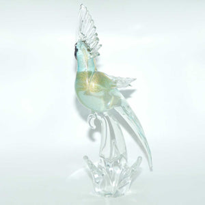 Murano Glass Blue Cockatoo | Blue Aventurine | Formia Murano