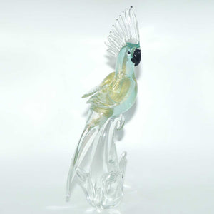 Murano Glass Blue Cockatoo | Blue Aventurine | Formia Murano