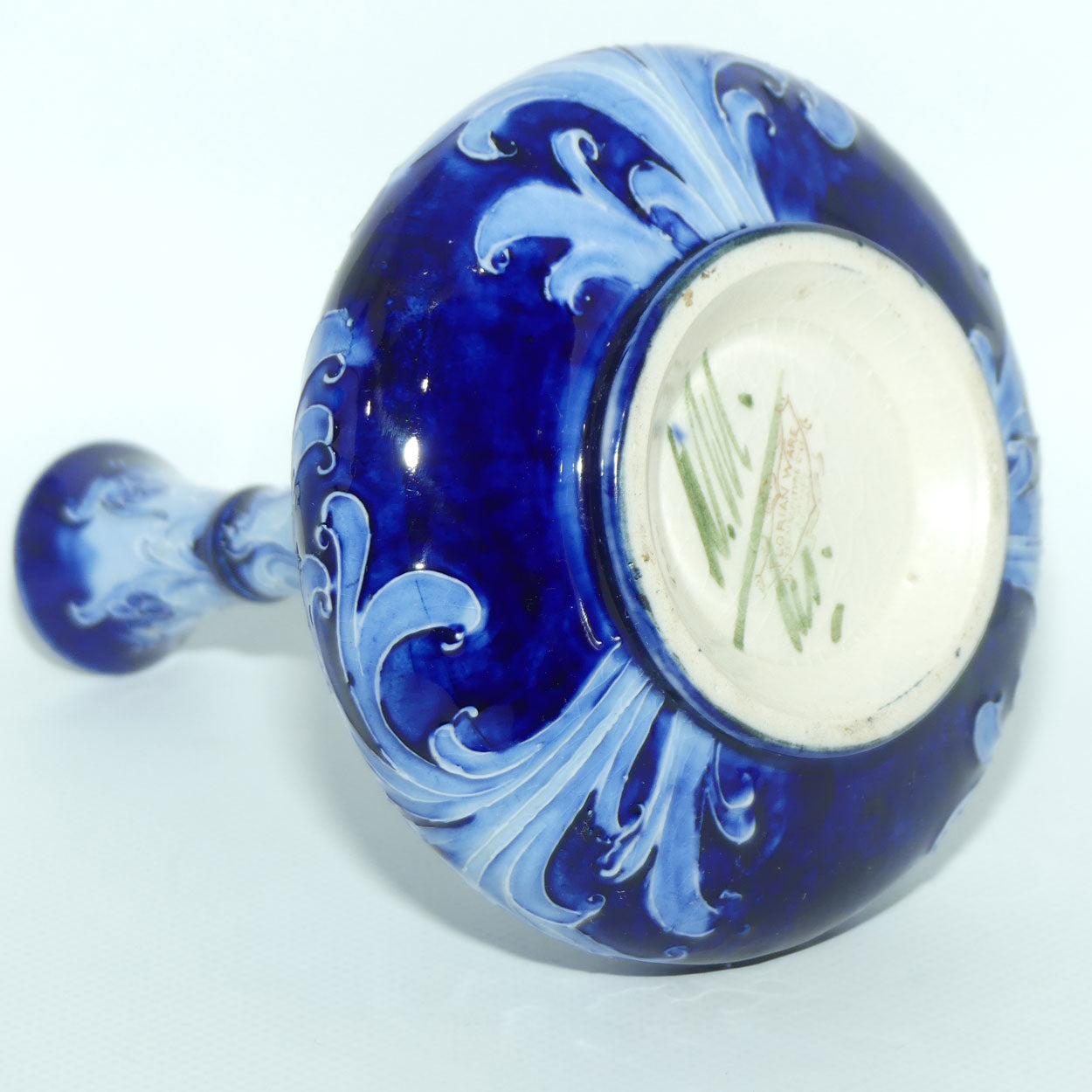 James MacIntyre & Co William Moorcroft Florian Cornflower vase | Blue on Blue