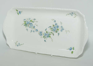 Coalport Bone China sandwich tray | Delicate Blue Floral pattern