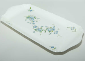 Coalport Bone China sandwich tray | Delicate Blue Floral pattern