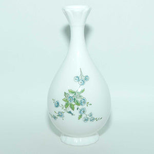 Coalport Bone China bud vase | Delicate Blue Floral pattern