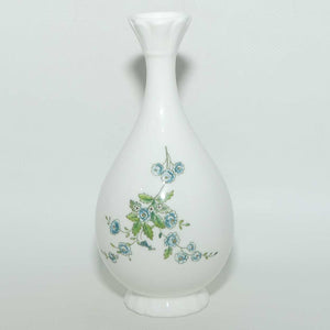 Coalport Bone China bud vase | Delicate Blue Floral pattern