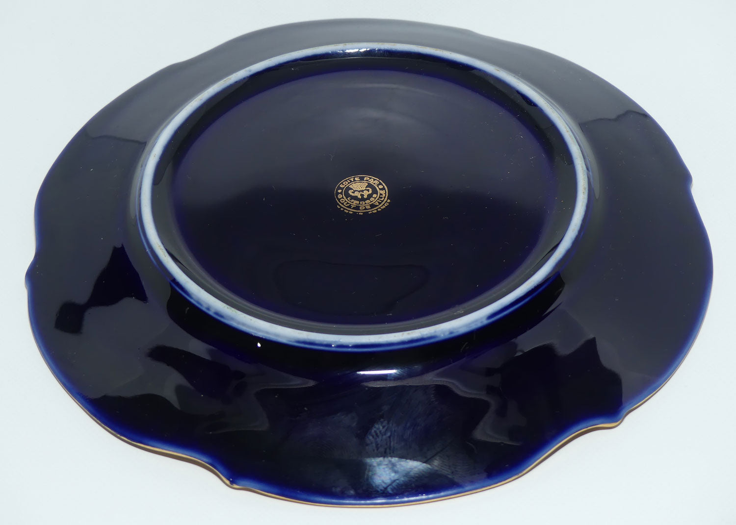 Limoges Gout de Ville Courting plate | 19cm | Blue and Gilt