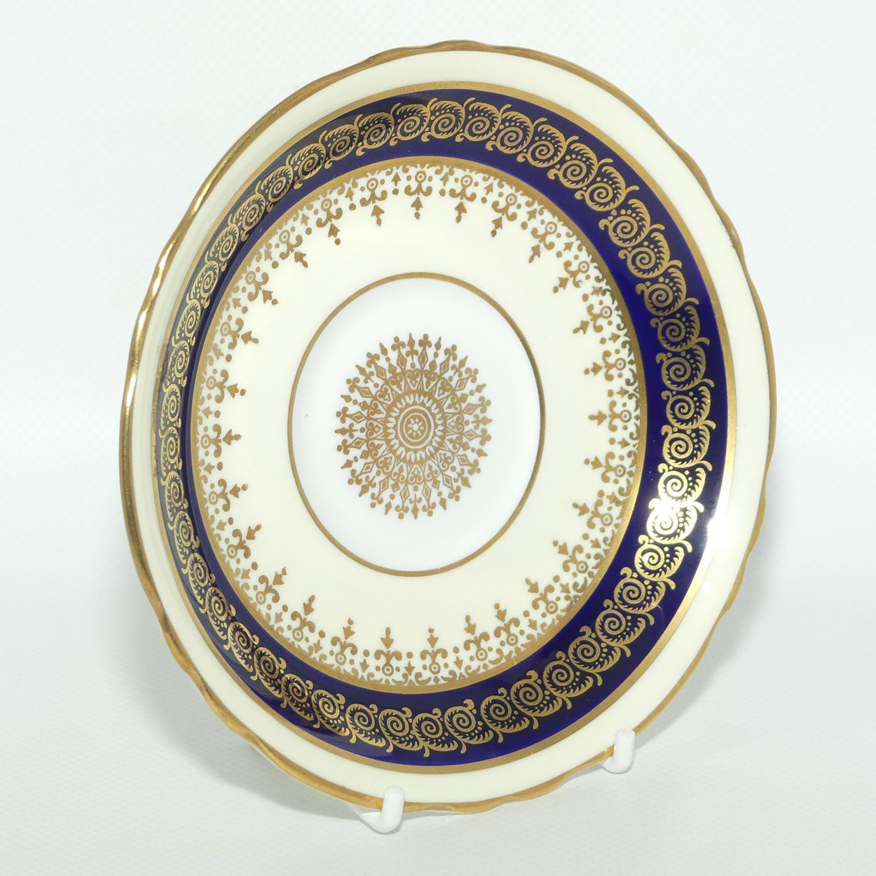 Paragon Bone China Royal Blue and Gilt trio