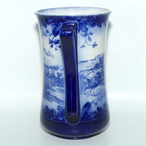 Royal Doulton Flow Blue Don Quixote handled vase