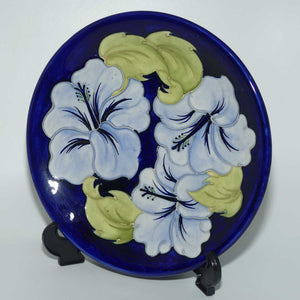 Walter Moorcroft Blue Hibiscus on Blue 783/10 plate