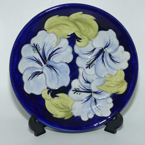 Walter Moorcroft Blue Hibiscus on Blue 783/10 plate