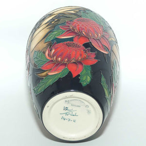 Moorcroft Blue Mountains Waratah vase | Shape 25/9 | TRIAL 14.3.2011