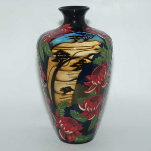 Moorcroft Blue Mountains Waratah vase | Shape 72/12 | Num Ed #91 | no box