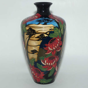 Moorcroft Blue Mountains Waratah vase | Shape 72/12 | Num Ed #91 | no box