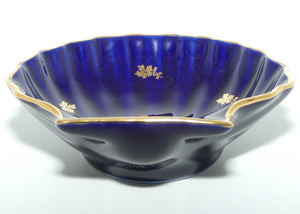 Limoges Courting Couple shell dish | Blue and Gilt 