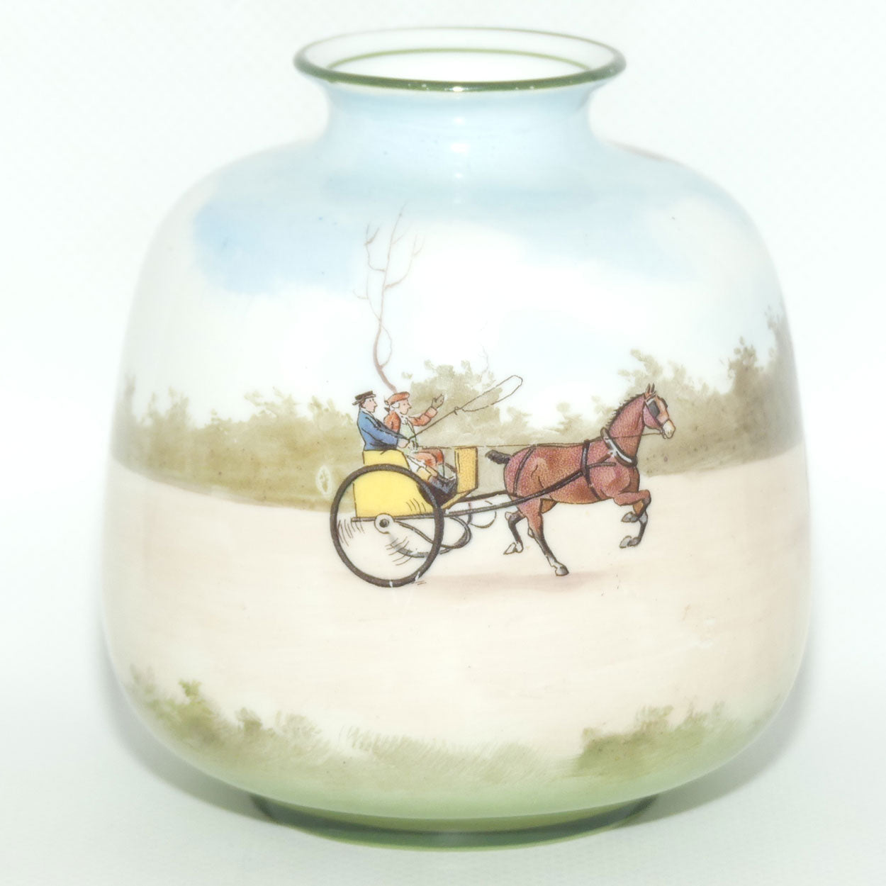 Royal Doulton Coaching Days small vase | rare Blue Sky variation #1
