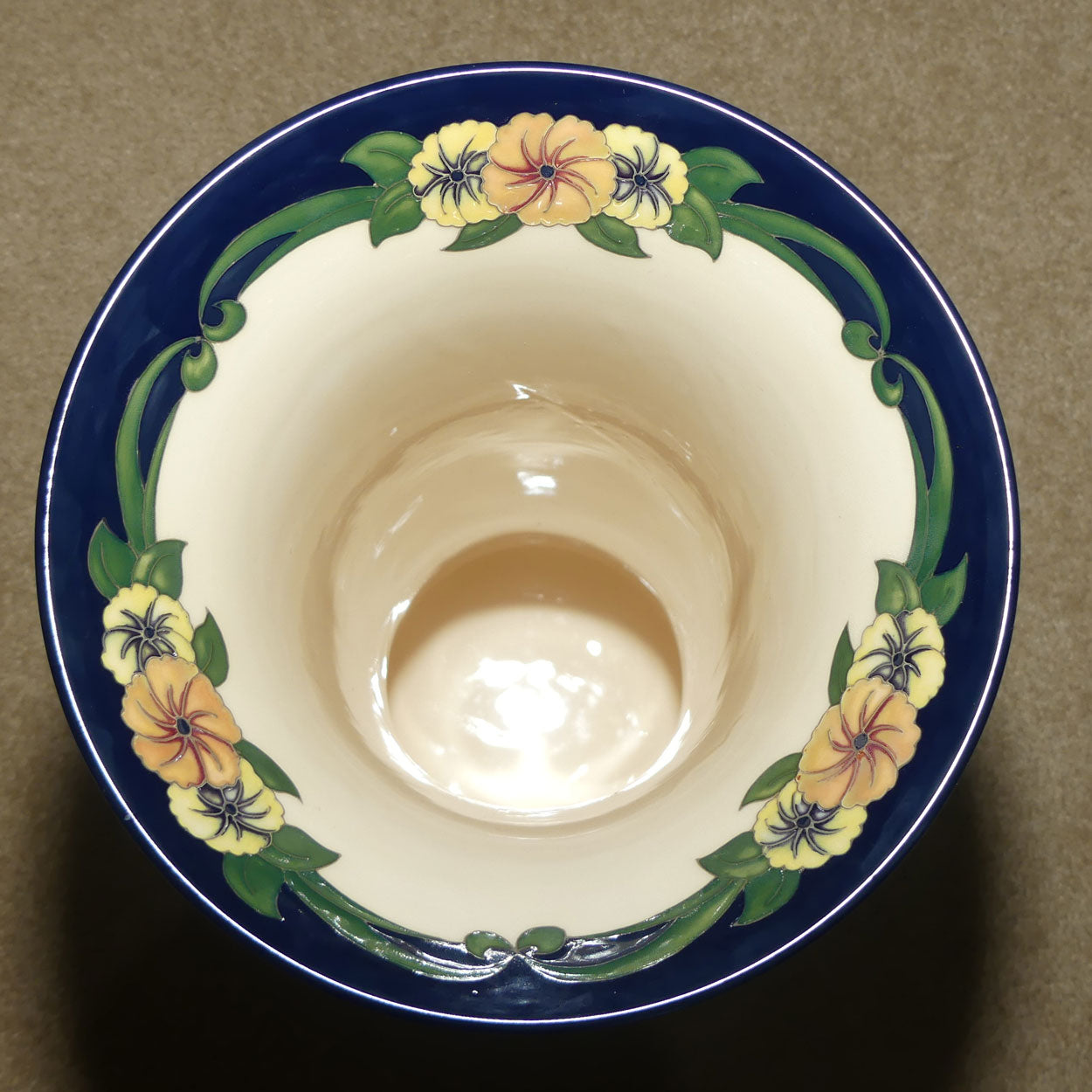 Moorcroft Blue Tulip 159/18 Prestige Vase (Ltd Ed)