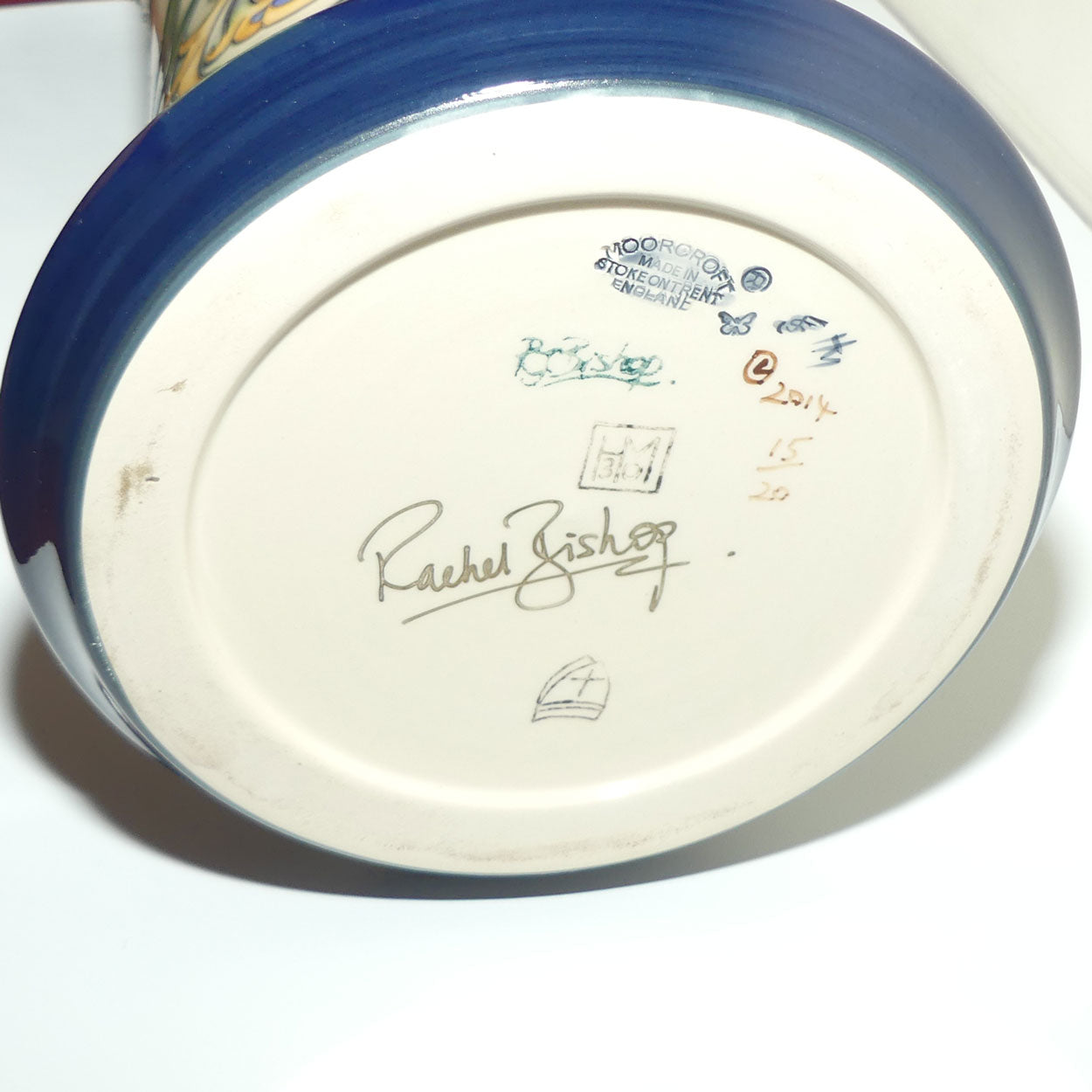 Moorcroft Blue Tulip 159/18 Prestige Vase (Ltd Ed)