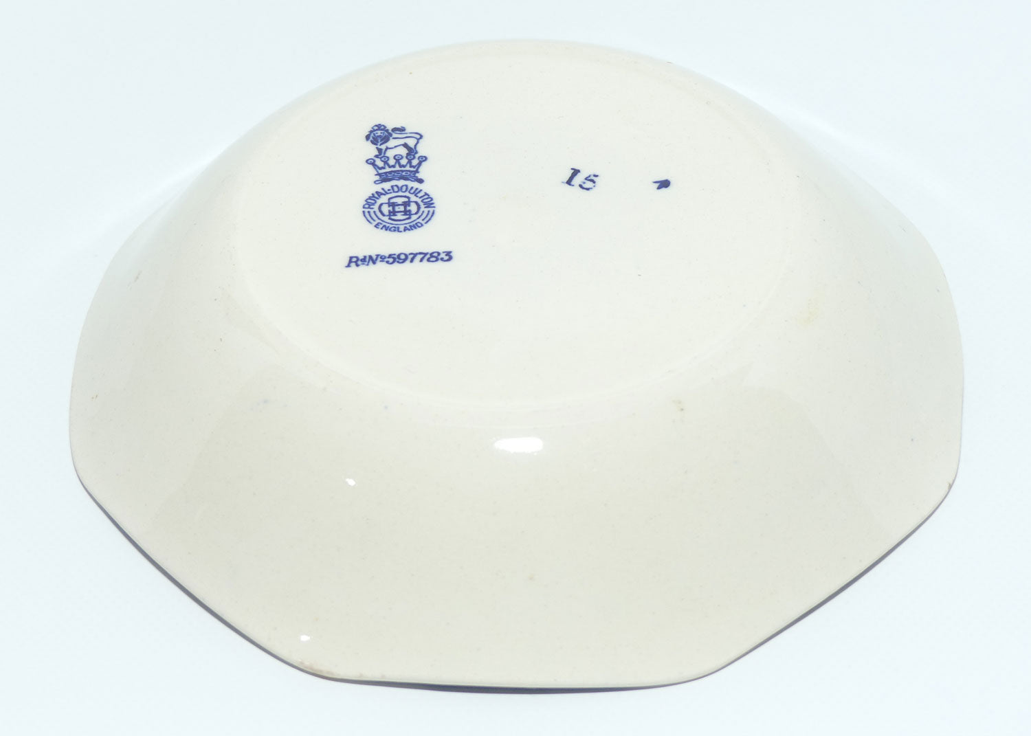 Royal Doulton Blue and White bowl | 5 inch | Bushveld | African Wild Animals Border