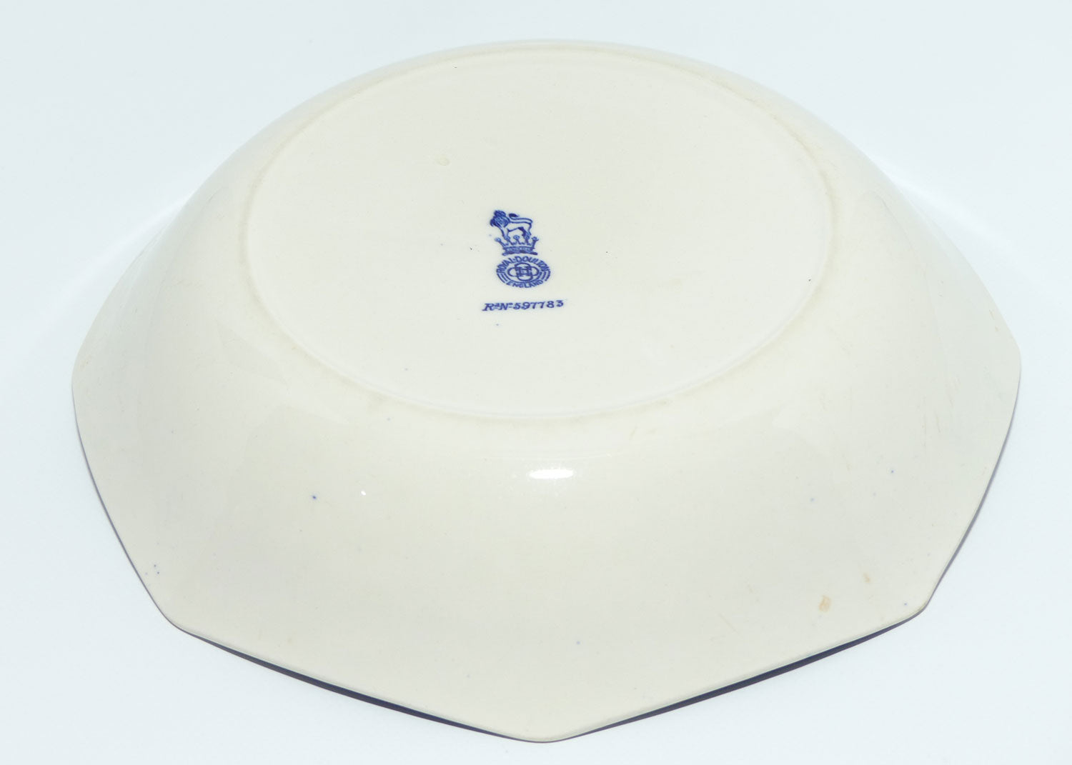 Royal Doulton Blue and White bowl | 7.5 inch | Bushveld | African Wild Animals Border