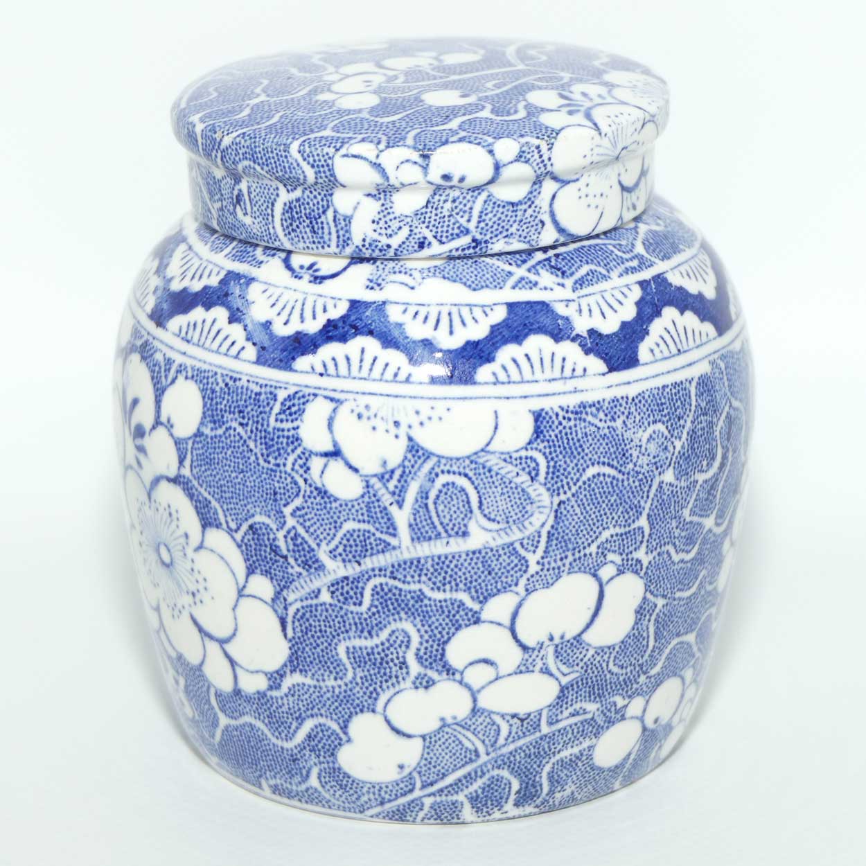 Maling Blue and White small tea caddy | ginger jar