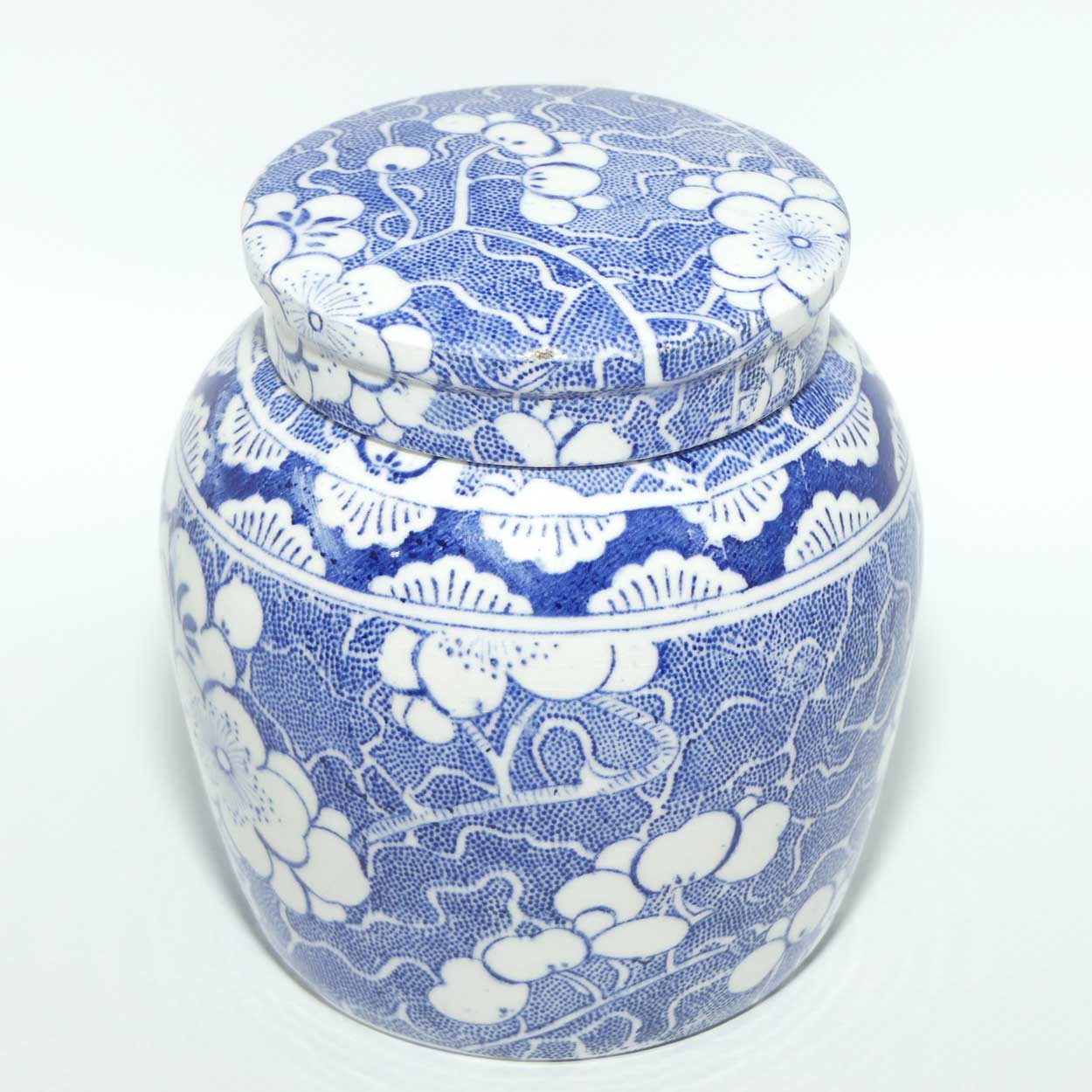 Maling Blue and White small tea caddy | ginger jar