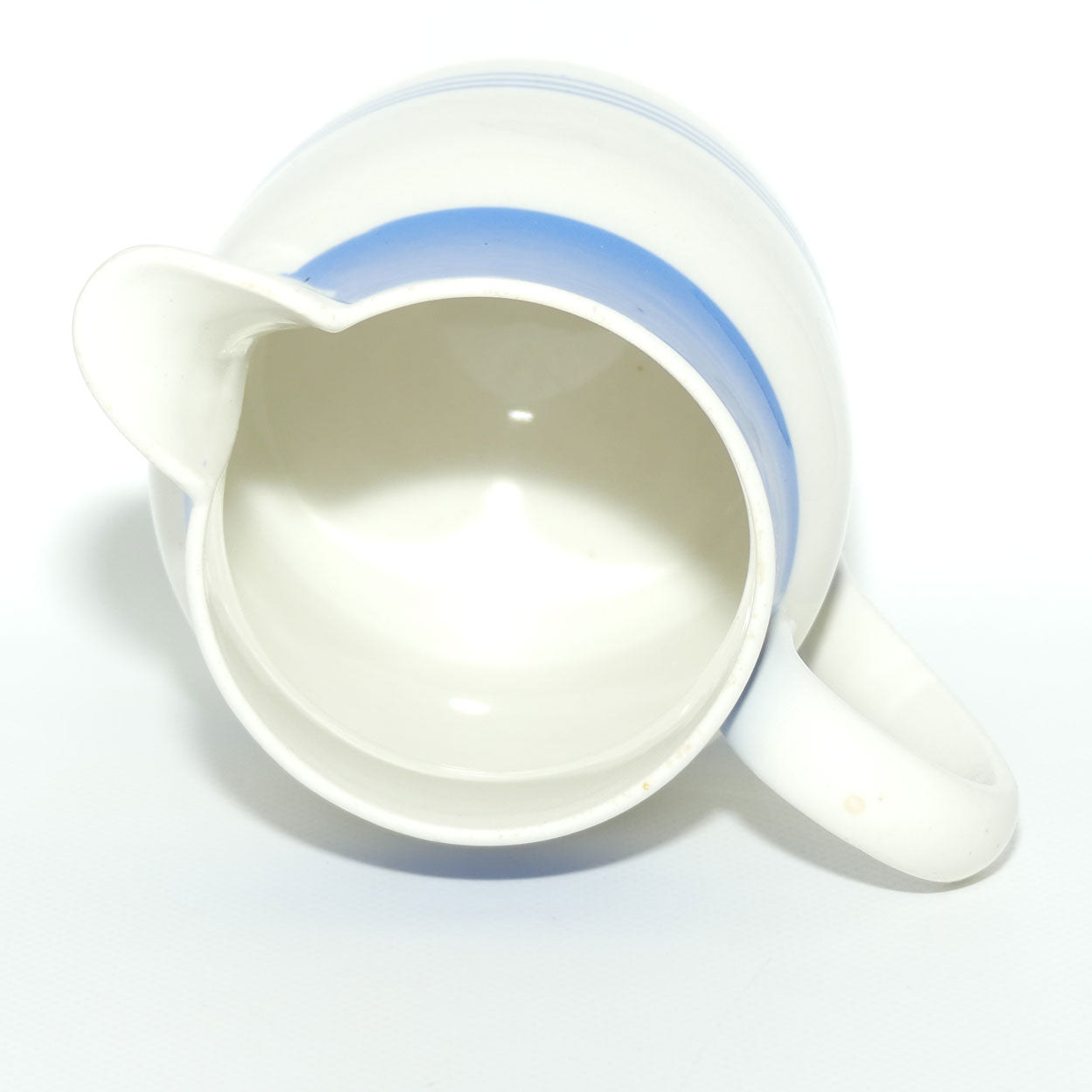 Adderley Blue and White Banded Kitchen Ware | milk jug | Vintage Kitchenalia