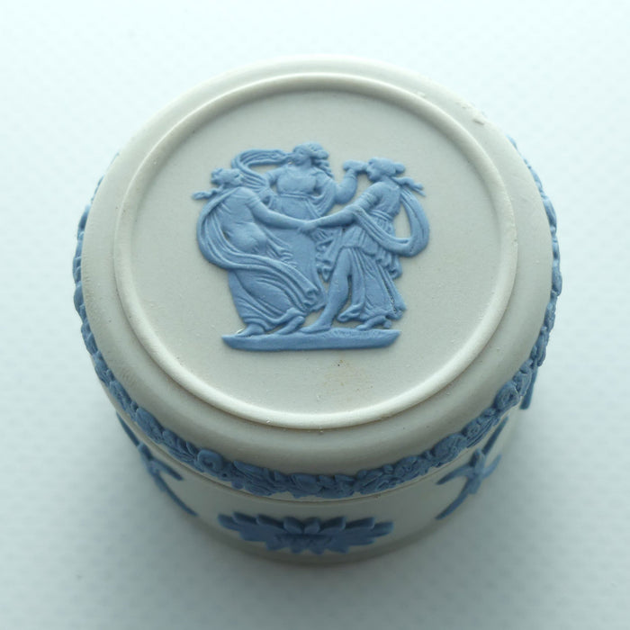 Wedgwood Jasper | Pale Blue on White | 3 Maidens miniature trinket