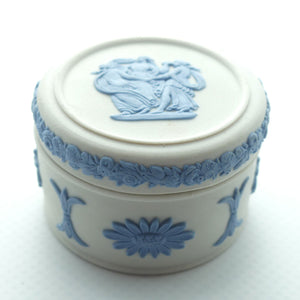 Wedgwood Jasper | Pale Blue on White | 3 Maidens miniature trinket