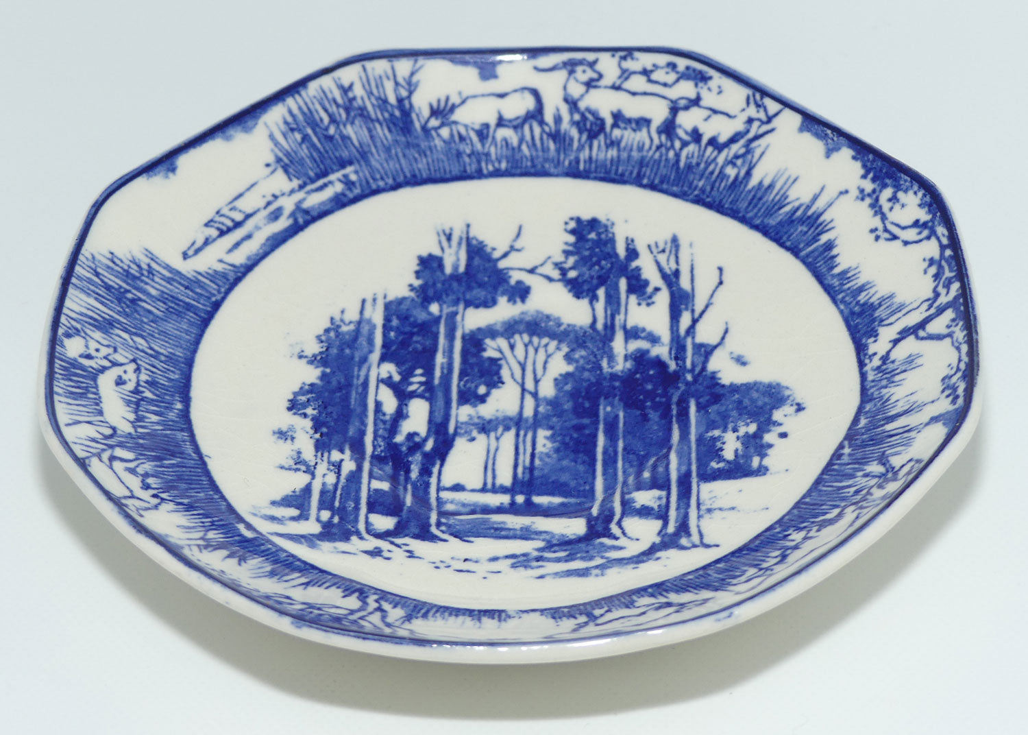 Royal Doulton Blue and White trio | Bushveld | African Wild Animals Border