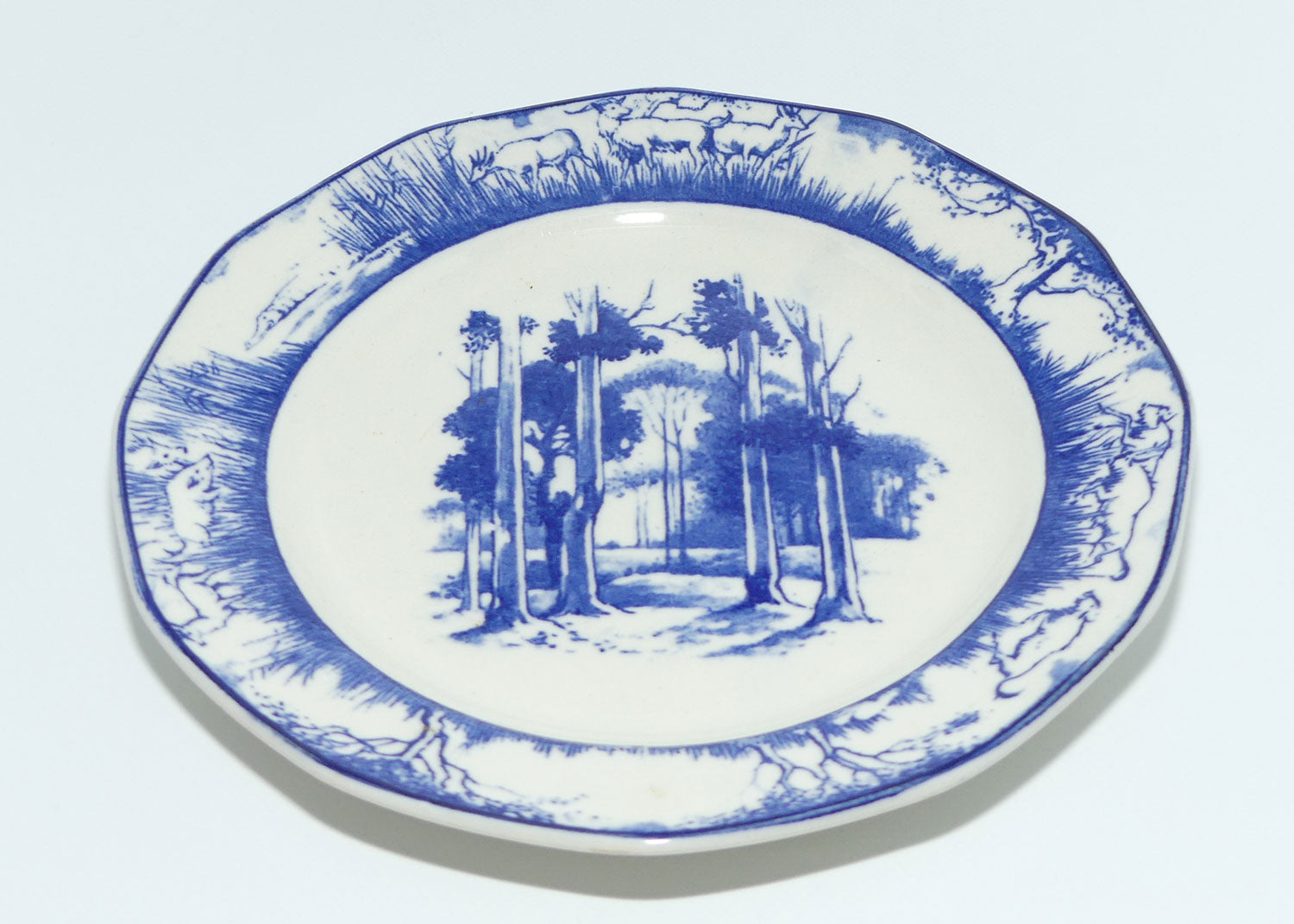 Royal Doulton Blue and White trio | Bushveld | African Wild Animals Border