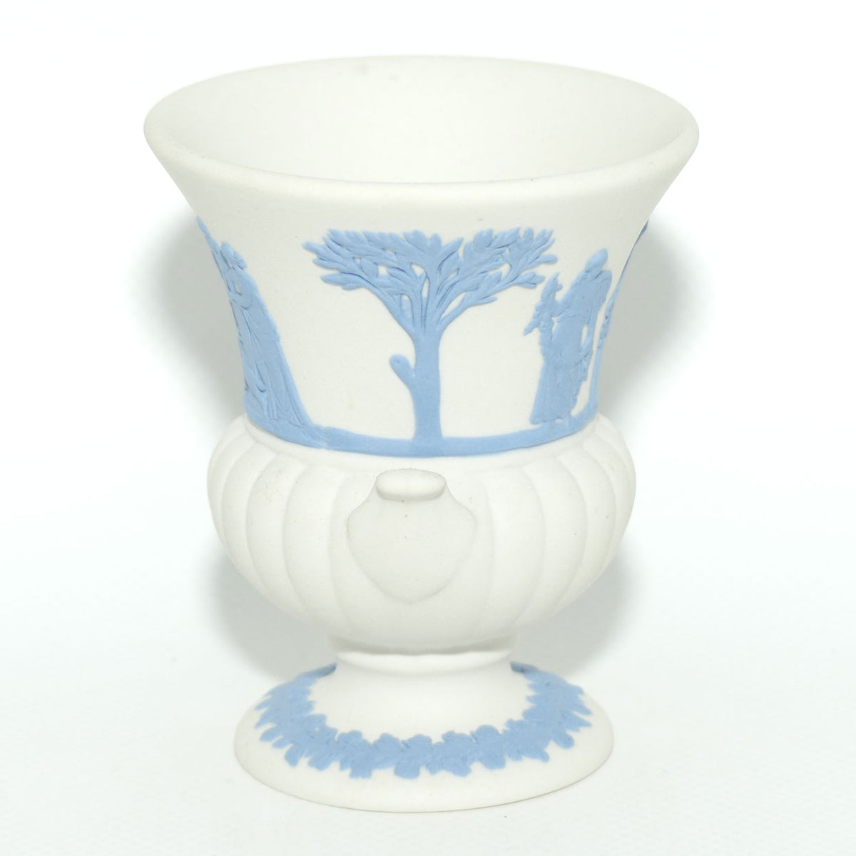 Wedgwood Jasper | Blue on White | Campagna vase | #1