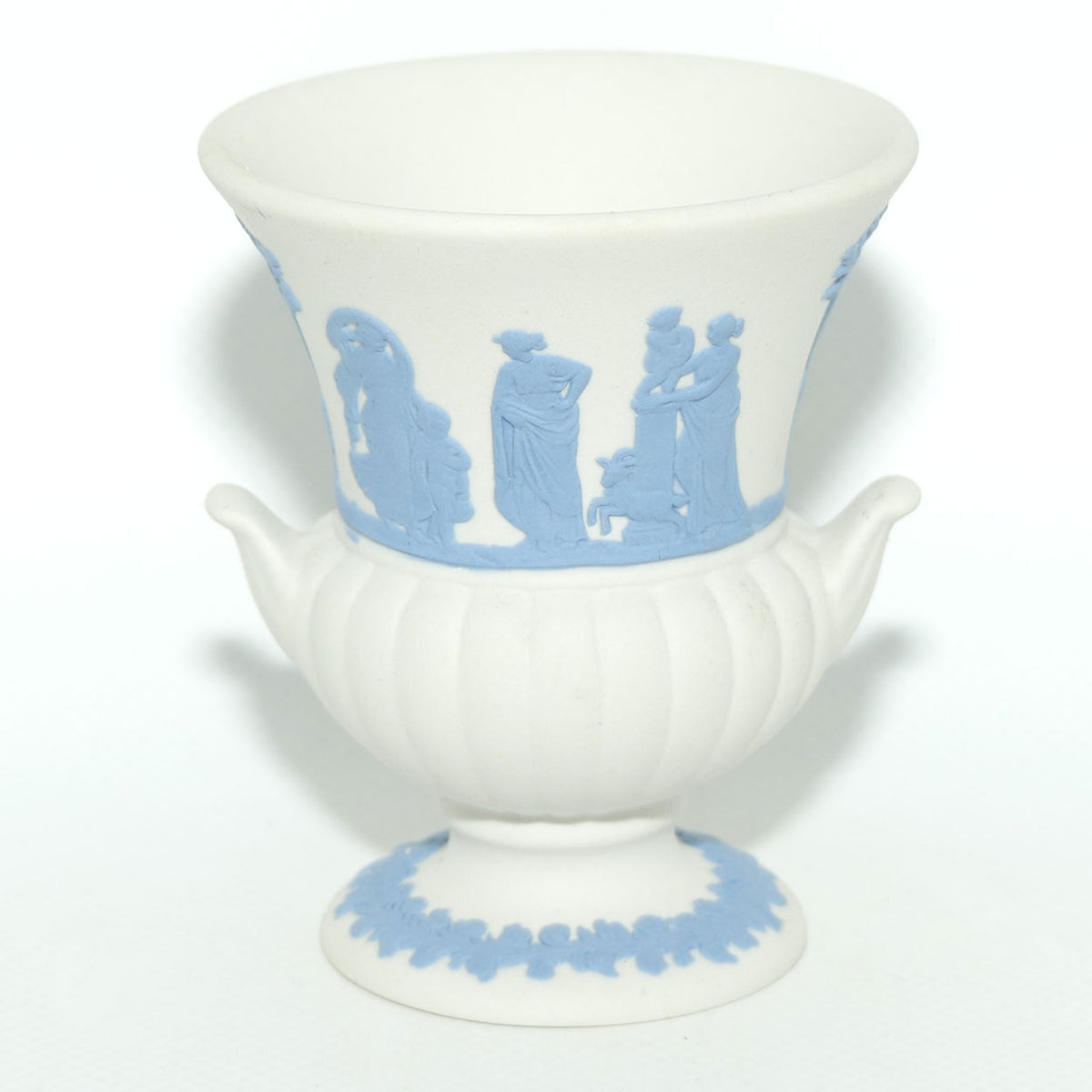 Wedgwood Jasper | Blue on White | Campagna vase | #1