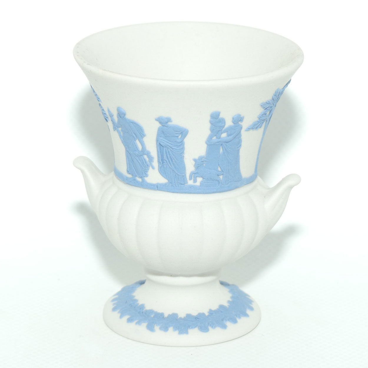 Wedgwood Jasper | Blue on White | Campagna vase | #2