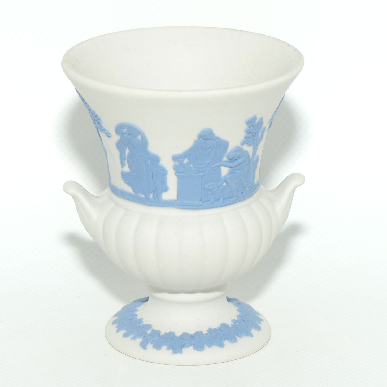 Wedgwood Jasper | Blue on White | Campagna vase | #2
