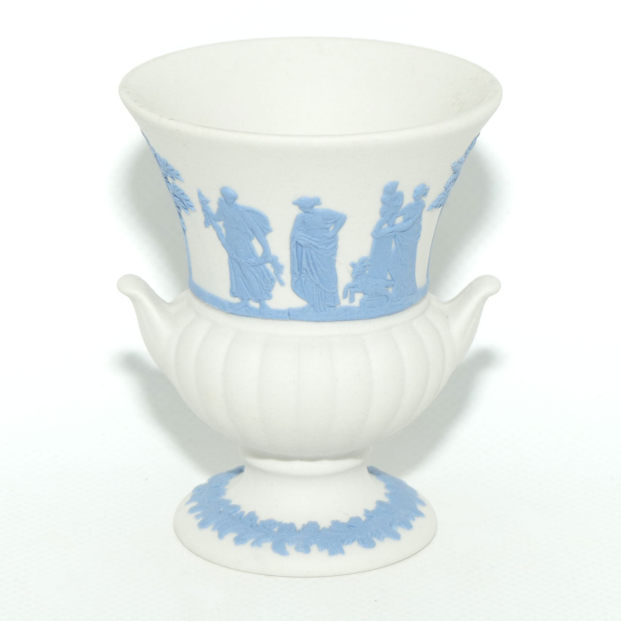 Wedgwood Jasper | Blue on White | Campagna vase | #2