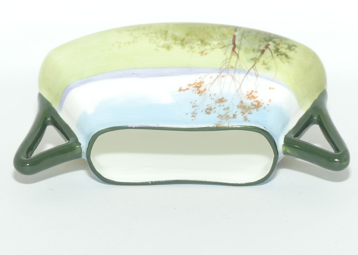 Royal Doulton Coaching Days twin handle vase | High Handles | rare Blue Sky variation E2768