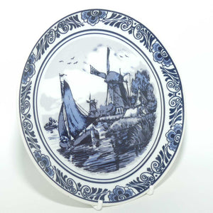 Delft Holland plate | Traditional Windmill and Boat scene