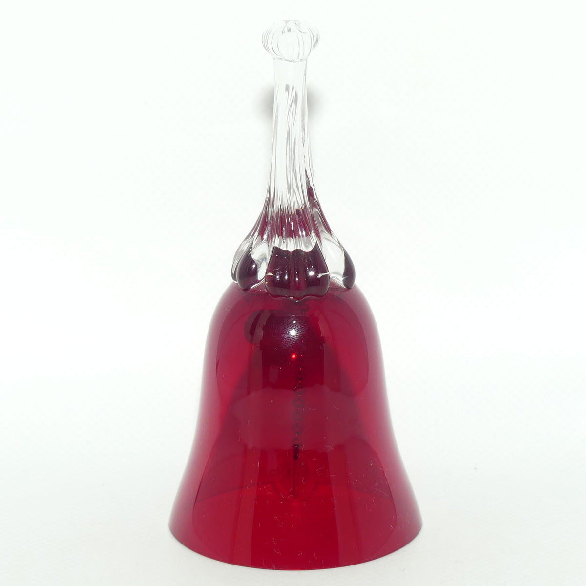 Vintage Bohemian Glass Ruby Glass bell