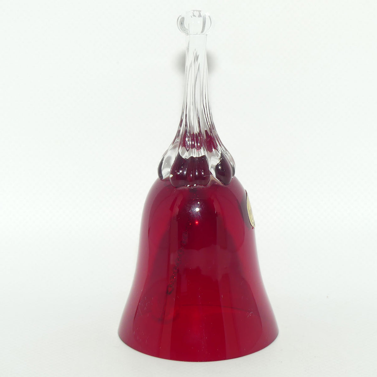 Vintage Bohemian Glass Ruby Glass bell