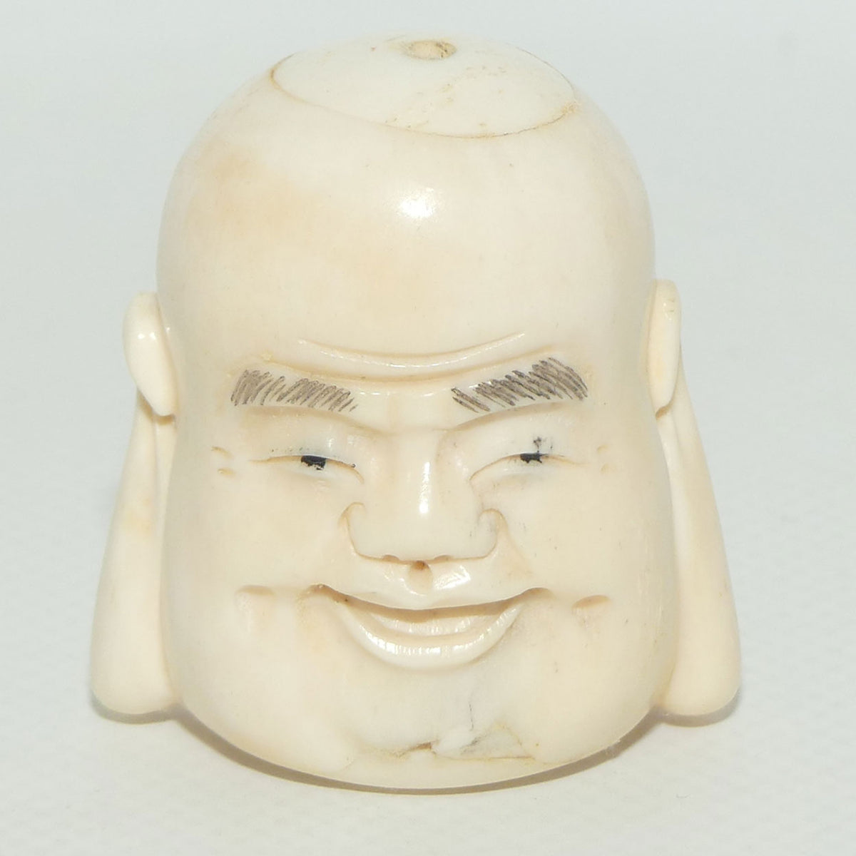 Chinese Carved Bone Buddha caricature