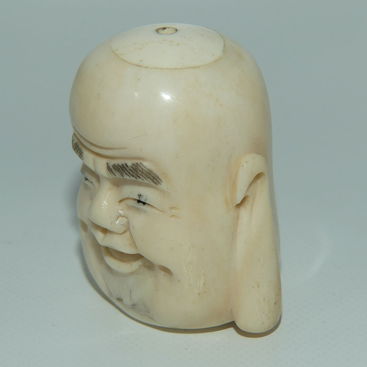 Chinese Carved Bone Buddha caricature