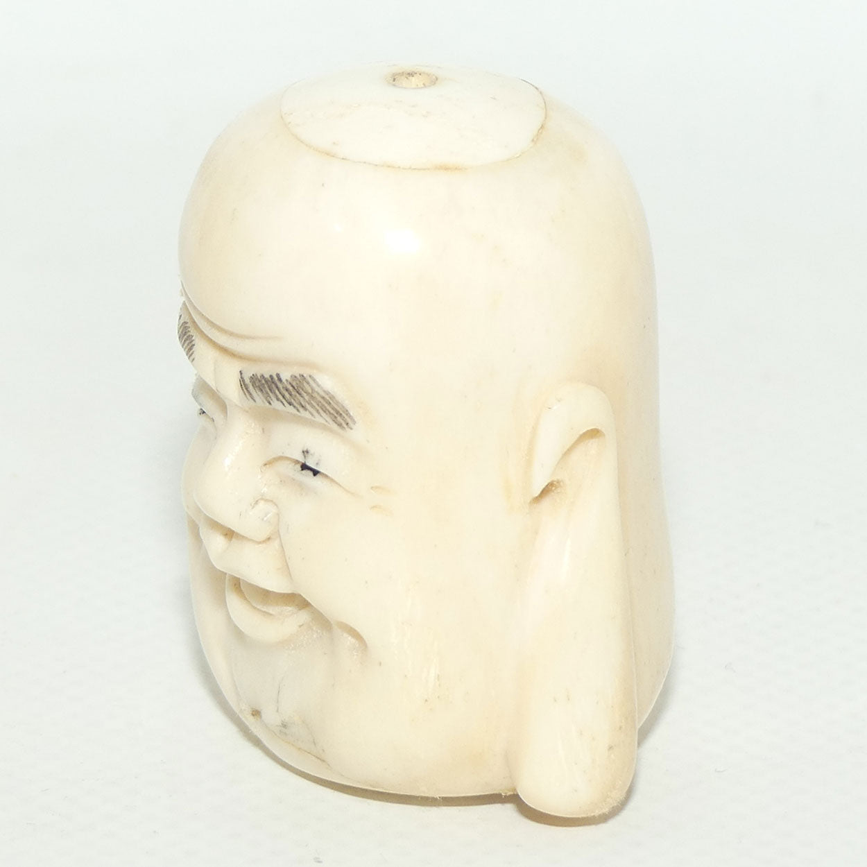 Chinese Carved Bone Buddha caricature