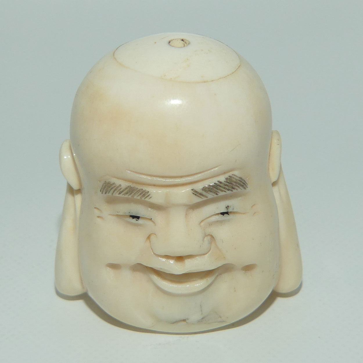 Chinese Carved Bone Buddha caricature