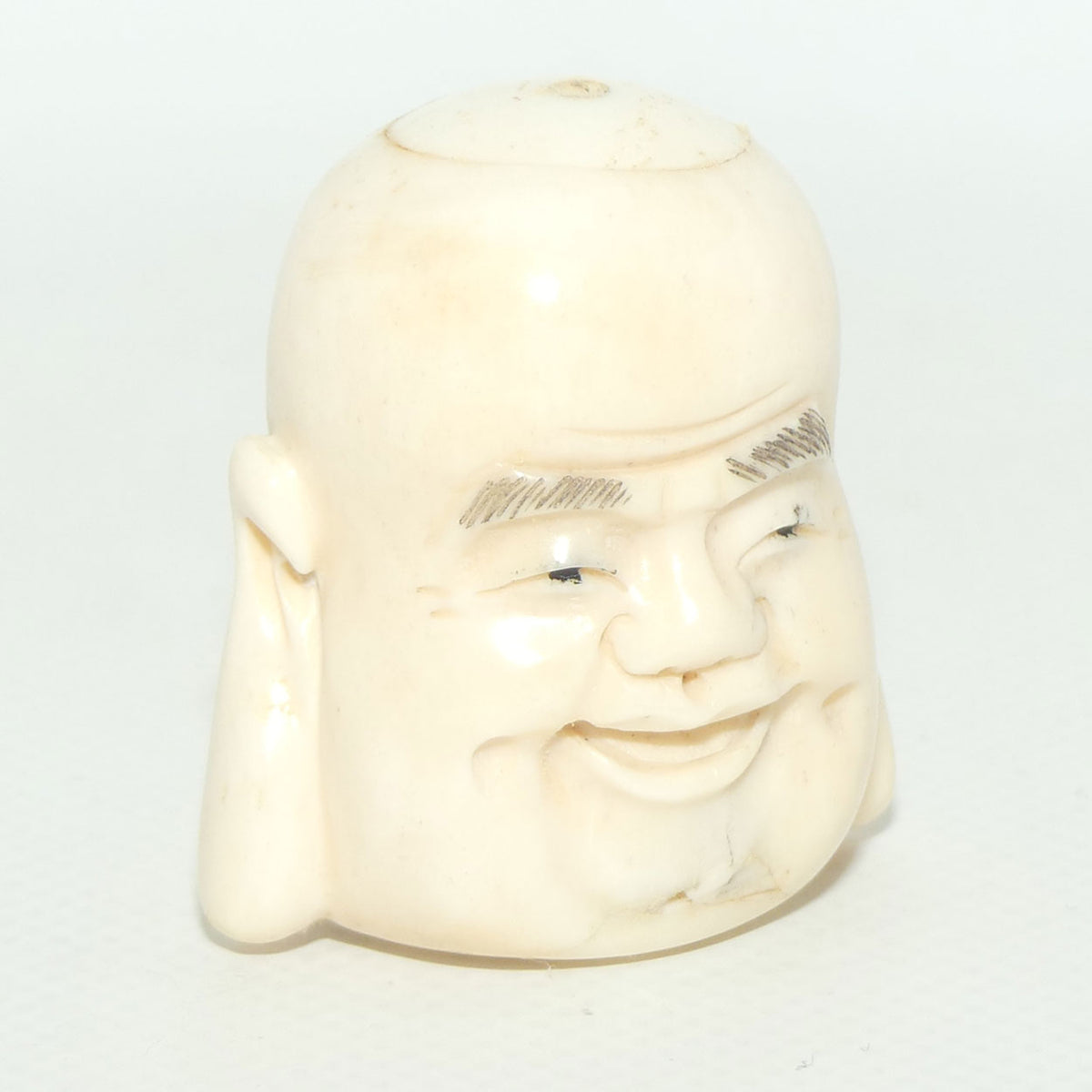 Chinese Carved Bone Buddha caricature