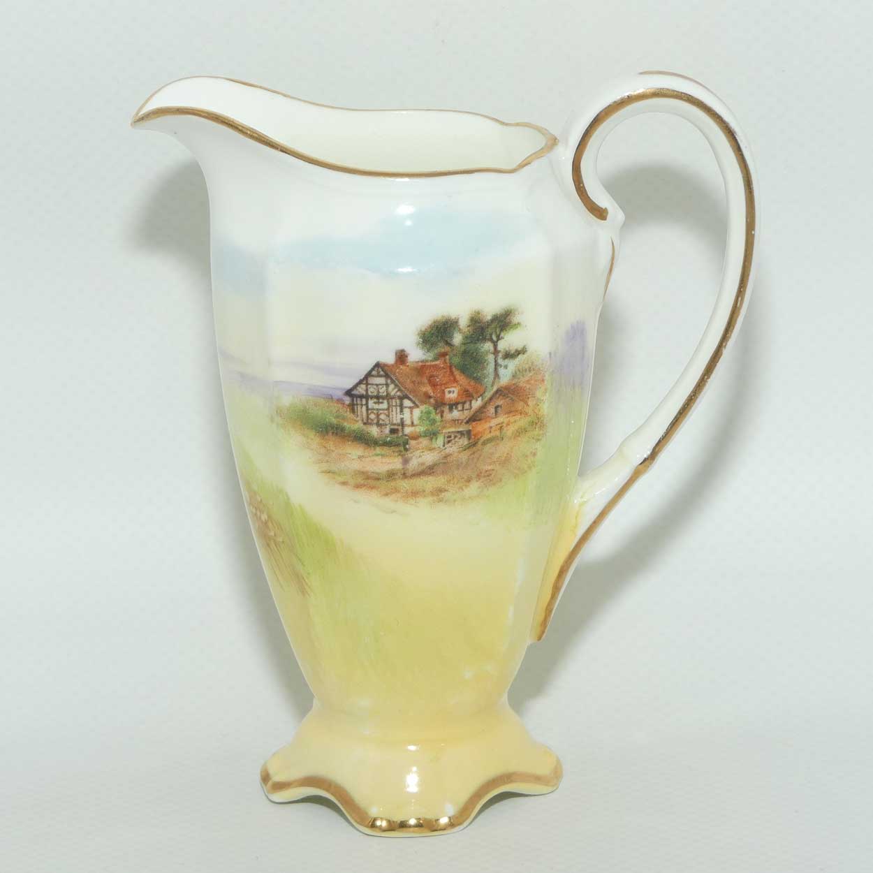 Royal Doulton English Cottages A fancy shape milk jug and sugar bowl | Fine Bone China